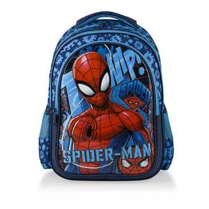 Ghiozdan cu 3 compartimente, Spiderman, Albastru imagine