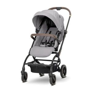 Carucior pentru nou-nascut, Lorelli Makaya, cu scaun rotativ 360 grade, cadru din aluminiu, pana la 22 kg, Grey imagine