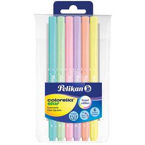 Set carioci Pelikan Colorella Star C302, 6 culori pastel imagine
