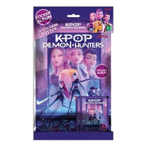 Set album cu stickere si poster, K-Pop, Demon Hunters imagine