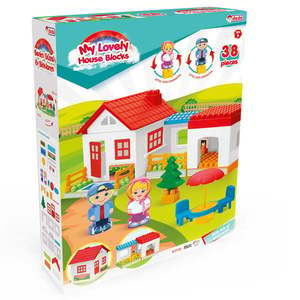 Set de constructie, Dede, My Lovely House Blocks, 38 piese imagine