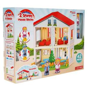 Set de constructie, Dede, 2 Storey House Blocks, 42 piese imagine
