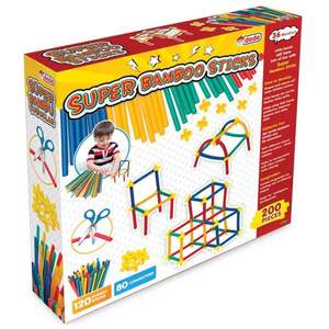 Set de joaca cu bete, Dede, Super Bamboo Sticks, 200 piese imagine