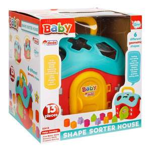 Jucarie de sortare, Dede, Baby Shape Sorter House, 13 piese imagine