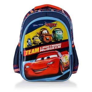 Ghiozdan cu 2 compartimente Team Lightning McQueen, Cars imagine