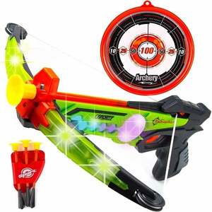 Arbaleta cu 7 moduri iluminare sageti si tinta, King Sport imagine