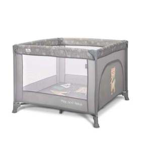 Tarc de joaca, Lorelli Play N Relax, 100 x 100 x 75 cm, deschidere laterala, geanta de transport, Grey Adventure imagine