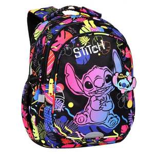 Ghiozdan cu 3 compartimente, Coolpack, Disney Stitch, Negru imagine
