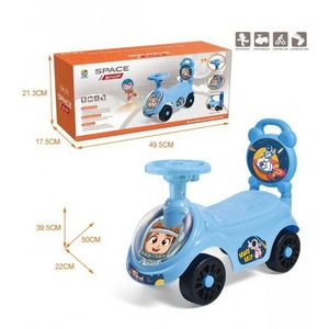 Masinuta pentru copii Ride-On fara pedale, albastra cu functii muzicale imagine