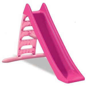 Tobogan pentru copii Dohany Speed Roz, rezistent UV, panta alunecare 170cm, utilizare interiorexterior, scara mare cu manere sustinere imagine