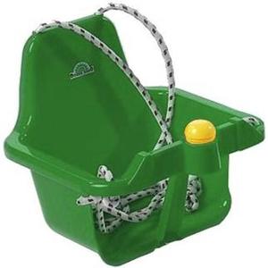 Leagan cu spatar pentru bebelusi Dohany Verde Inchis, franghii reglabile, buton cu sunete, utilizare interiorexterior imagine