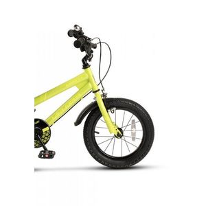 Bicicleta pentru copii Velors V1407B Verde, 14 inch, cu roti ajutatoare imagine