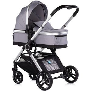 Carucior 3 in 1 pentru copii Chipolino Euphoria Platinum cu suspensii, sezut reversibil, accesorii, greutate suportata 22 kg imagine