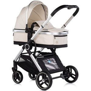 Carucior 3 in 1 pentru copii Chipolino Euphoria Cashmere cu suspensii, sezut reversibil, accesorii, greutate suportata 22 kg imagine