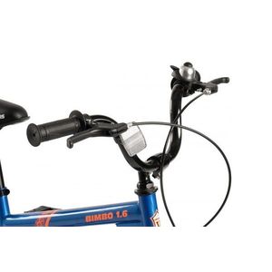 Bicicleta pentru copii Velors V1607B AlbastruPortocaliu, 16 inch, cu roti ajutatoare imagine