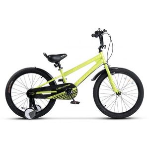 Bicicleta pentru copii Velors V2007B Verde, 20 inch, cu roti ajutatoare imagine