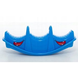 Balansoar pentru copii Dohany Albastru cu manere de sustinere, utilizare interiorexterior, pentru 1, 2 sau 3 copii, realizat din plastic rezistent imagine