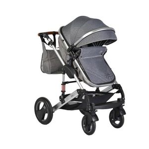 Carucior 2in1 reversibil pentru copii Moni Gala Premium Panther cadru din aluminiu, copertina XXL, suspensii, maner reglabil, husa picioare si geanta mamici inclusa + CADOU Pompa de san electrica imagine