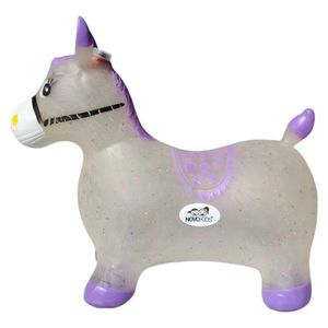 Calut de sarit gonflabil Novokids Jumping Donkey, cu sunete si lumini 55x50x25 cm movgri imagine