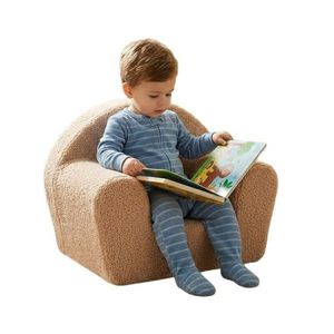 Fotoliu din burete New Baby 42x53 cm cu husa detasabila Teddy beige imagine