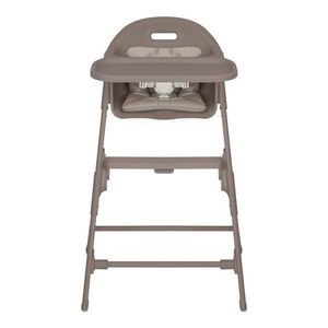 Scaun de masa Lionelo Beny Taupe cu suport pentru picioare, tavita ajustabila in 2 pozitii, insertie moale, centuri in 3 puncte, sustine 15 kg, 6 luni+ imagine