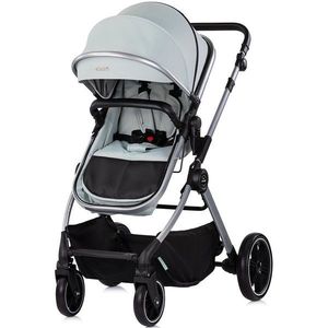 Carucior 2 in 1 pentru copii Chipolino Pearl Matcha, transformabil, sezut reversibil, bara detasabila, roti cu suspensii, geanta, greutate admisa 22 kg imagine