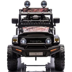Masinuta electrica pentru copii Chipolino Toyota FJ Cruiser Granite, cu telecomanda, roti EVA cu suspensie, usi cu deschidere, greutate admisa 30 kg imagine