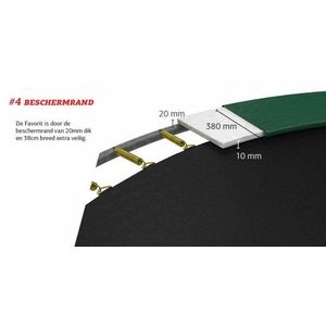 Trambulina Berg Grand Favorit Regular 520x345 Gri cu Plasa Comfort imagine