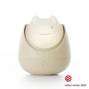 Lampa de veghe Nosiboo Zigg cu lumina rosie si temporizator Beige imagine