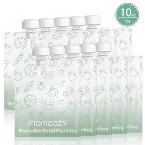 Set 10 pungi alimentare reutilizabile Momcozy 200 ml imagine