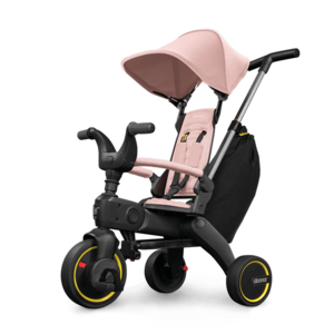 Tricicleta pentru copii Doona Liki Trike S3 Bush Pink ultrapliabila, spatar reglabil in multiple pozitii, ultracompacta, frana, cadru din aluminiu imagine