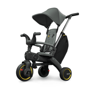 Tricicleta pentru copii Doona Liki Trike S3 Slate Green ultrapliabila, spatar reglabil in multiple pozitii, ultracompacta, frana, cadru din aluminiu imagine