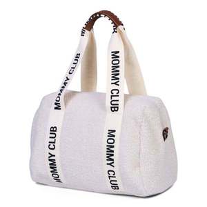 Geanta de infasat Childhome Mommy Club Signature Teddy Offwhite imagine