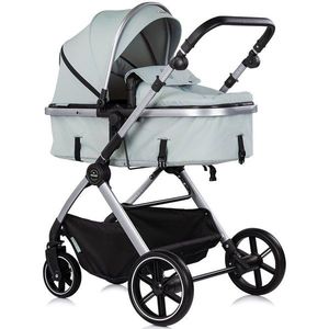Carucior 3 in 1 pentru copii Chipolino Pearl Matcha, transformabil, reversibil, roti cu suspensii, geanta pentru infasat, greutate admisa 22 kg imagine