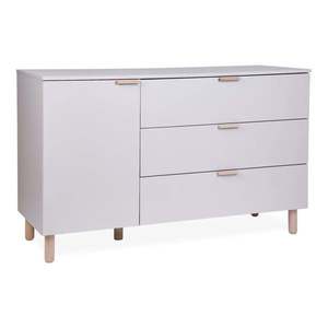 Comoda Childhome Clay 137x77x98 cm cu masa de infasat imagine
