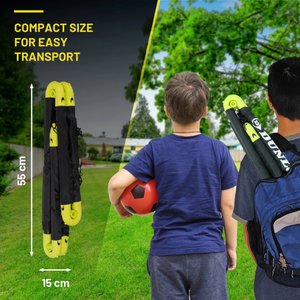 Set 2 porti de fotbal pliabile Dunlop 50x44x44 imagine