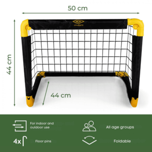 Set 2 porti de fotbal pliabile Umbro 50x44x44 cm imagine