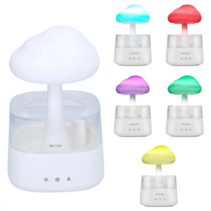 Umidificator si difuzor de arome cu lumina led Grundig Rain Cloud imagine