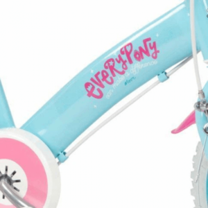 Bicicleta pentru copii Toimsa My Little Pony 12 inch, inaltime utilizator 85-100 cm, roti ajutatoare, cos frontal, scaunel pentru papusa imagine