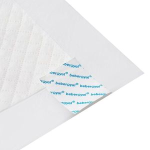 Set 10 aleze Beberoyal Premium 60x60 cm, impermeabile, absorbtie 1500 ml, fixare autoadeziva, 6 straturi imagine