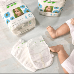 Scutece eco-friendly bebelusi Nateen Premium nr.3, 4-9 kg, 100 bucati, hipoalergenice, fixare 3D FlexFit imagine