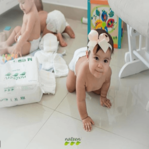 Scutece Pants eco-friendly bebelusi Nateen Premium nr.4, 9-14 kg, 20 bucati, hipoalergenice, ultra-confort imagine