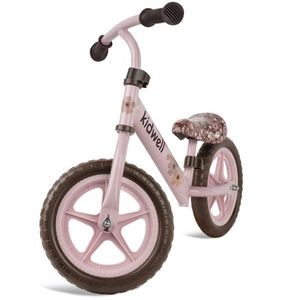 Bicicleta de echilibru fara pedale pentru copii, Kidwell Rebel Flower, 2.64 kg, roti EVA 28 cm, reglabila, 80-120 cm, maxim 30 kg imagine