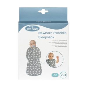 Sac de dormit 2 in 1 Sevibebe Elefant 0-3 luni imagine