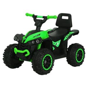 ATV fara pedale pentru copii Novokids Little Monster Verde cu melodii si lumini, maxim 25 kg, sezut confortabil imagine