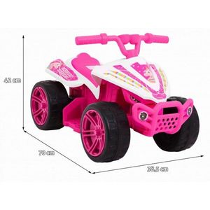 ATV electric pentru copii Novokids Mini Monster Roz, 6V, lungime 70 cm, greutate admisa 30 kg imagine