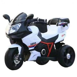 Motocicleta electrica pentru copii Novokids Moto GP Sport Negru-Alb, maxim 30 kg, cu sunete, 3 roti imagine
