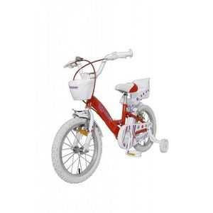 Bicicleta pentru copii Novokids SplendOr Pro Line Edition Rosu, cosulet, roti 14 inch, maxim 35 kg, cadru din otel, roti ajutatoare detasabile, ghidon reglabil pe inaltime imagine