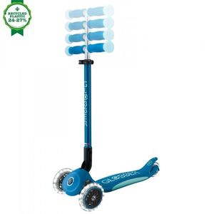 Trotineta pentru copii Globber Elite Glow Albastru, ghidon ajustabil 4 nivele, pliabila, rulmenti ABEC 9 imagine
