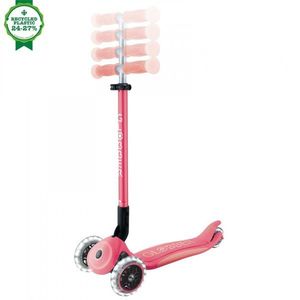 Trotineta pentru copii Globber Elite Glow Roz, ghidon ajustabil 4 nivele, pliabila, rulmenti ABEC 9 imagine